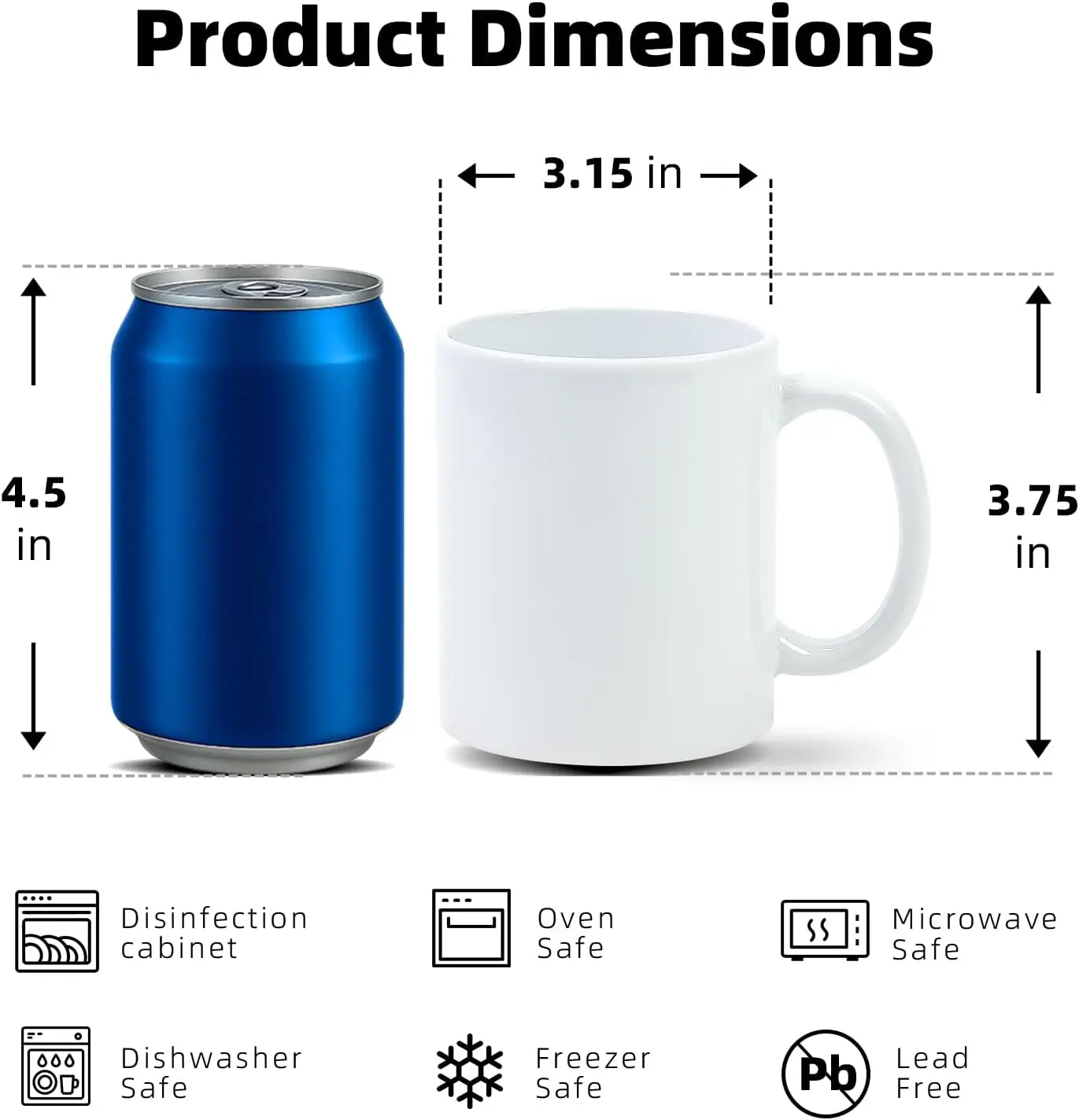 Sublimation Mugs 11 oz, Sublim - Sublimation Mug Blank ulasan dan harga