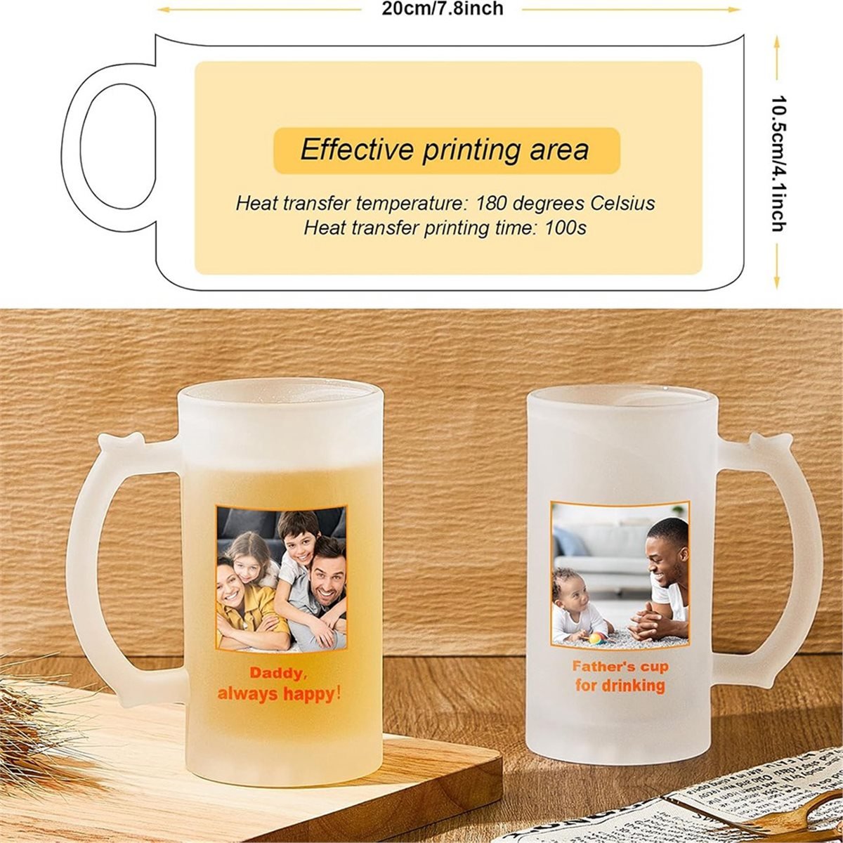 2 Pcs Sublimation Blank Beer M - Sublimation Mug Blank ulasan dan harga