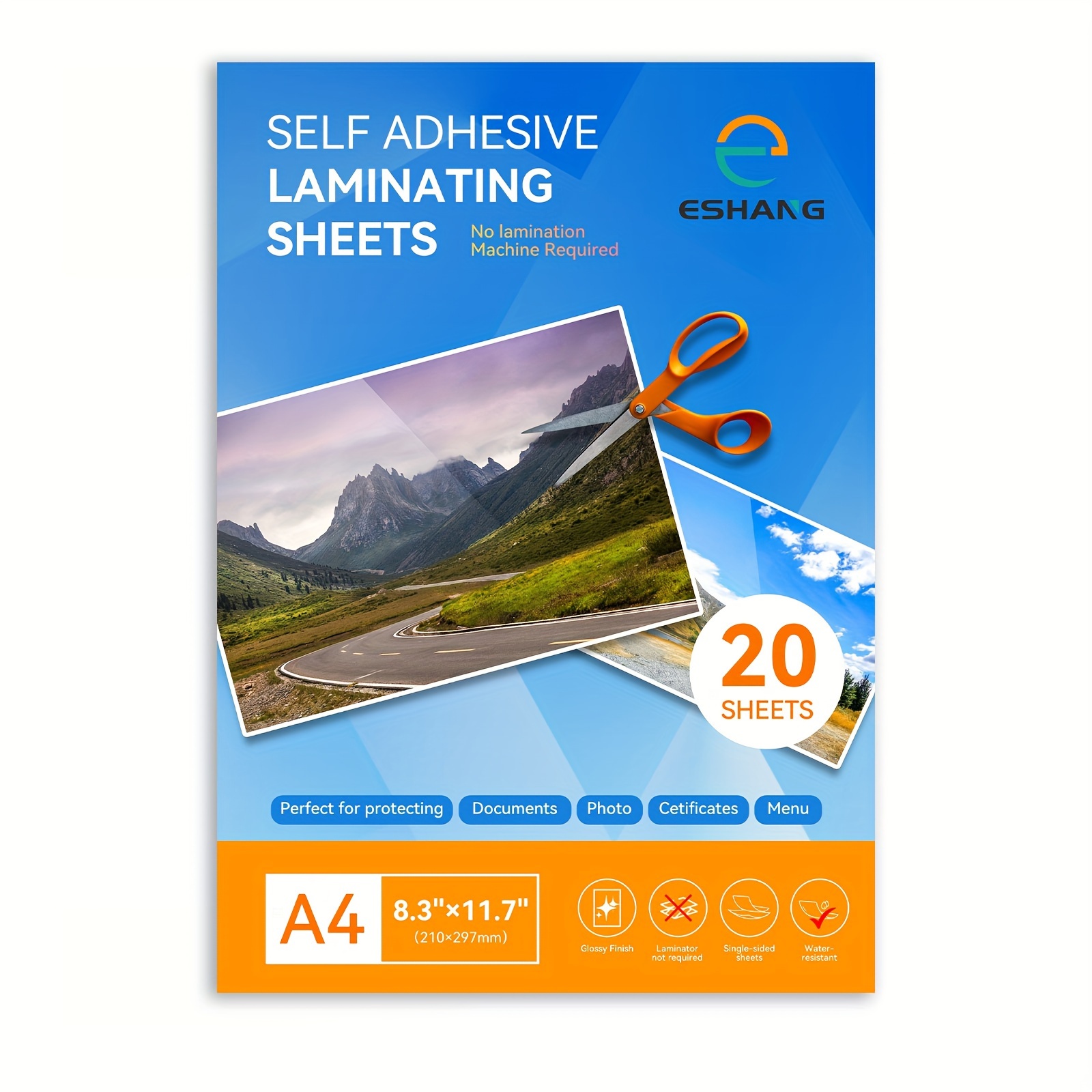20 Sheets- A4 Size: 8.3x11.7 I - Laminator Cold Roll ulasan dan harga