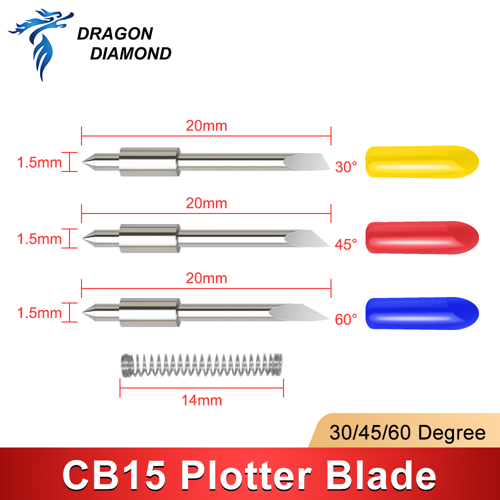 DRAGON DIAMOND 5 PCS 30/45/60  - Cutting Plotter Blade ulasan dan harga