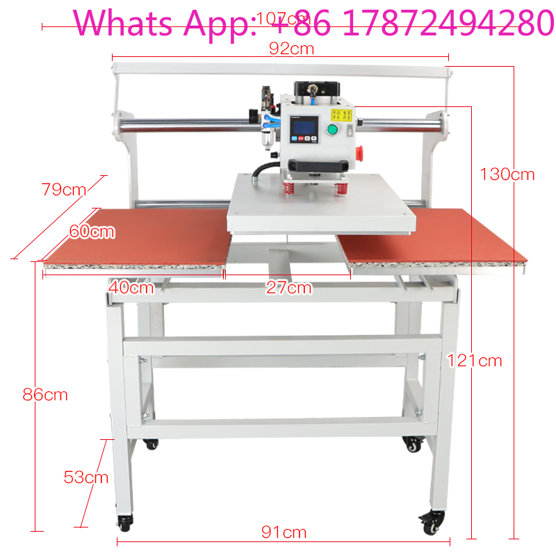 Dual Electric Slide Hot Stampi - Commercial Shirt Printing Machine ulasan dan harga