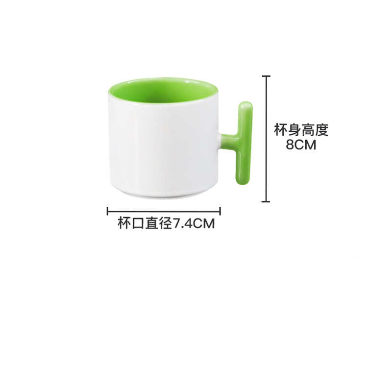 2PCS Creativity T-shaped handl - Sublimation Mug Blank ulasan dan harga
