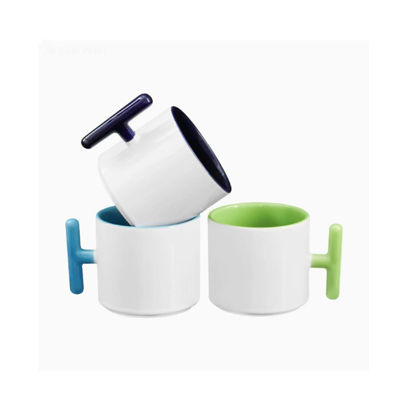 2PCS Creativity T-shaped handl - Sublimation Mug Blank ulasan dan harga