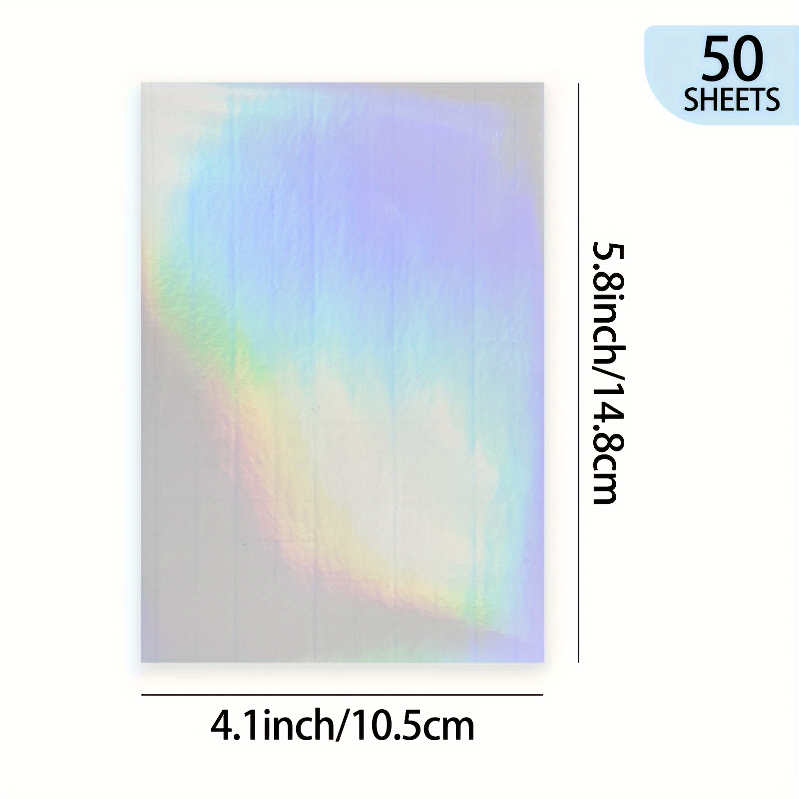50 Sheets A6 Size Holographic  - Laminator Cold Roll ulasan dan harga